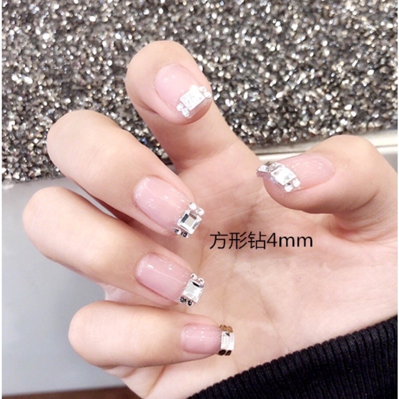 Khay đá khối chân keo màu trắng, màu AB