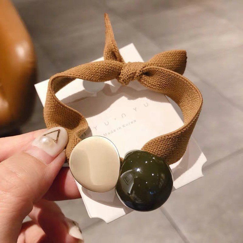 Dây buộc tóc đính đá dễ thương dành cho nữ