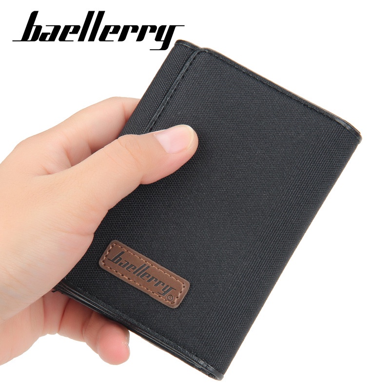 Ví cầm tay Baellerry dáng ngắn chất liệu da phong cách hàn quốc thời trang cho nam