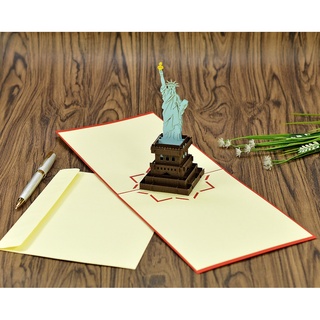 NHIỀU MẪU - Thiệp 3D Công Trình Kiến Trúc Nổi Tiếng, thiệp nổi Handmade HMG popupcard
