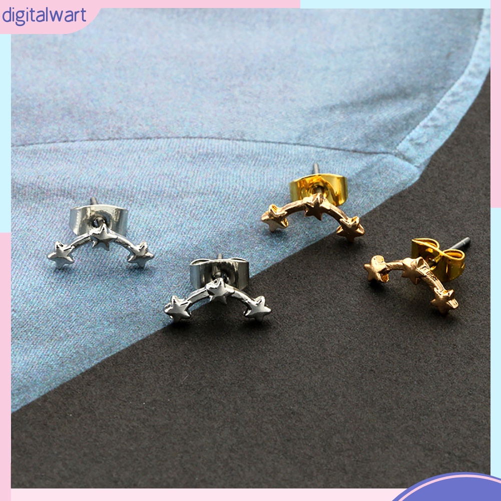 1 đôi bông tai hình ngôi sao nhỏ thời trang thanh lịch cho nữ