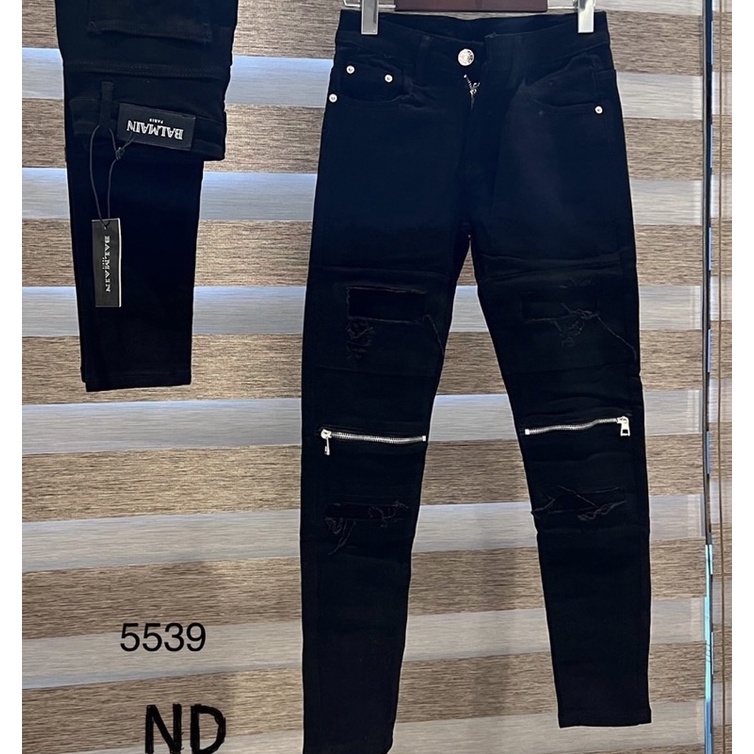 Quần bò nam thời trang có hoạ tiết khoá gối, Quần jean có phong cách trẻ trung btshop từ 28 đến 34.