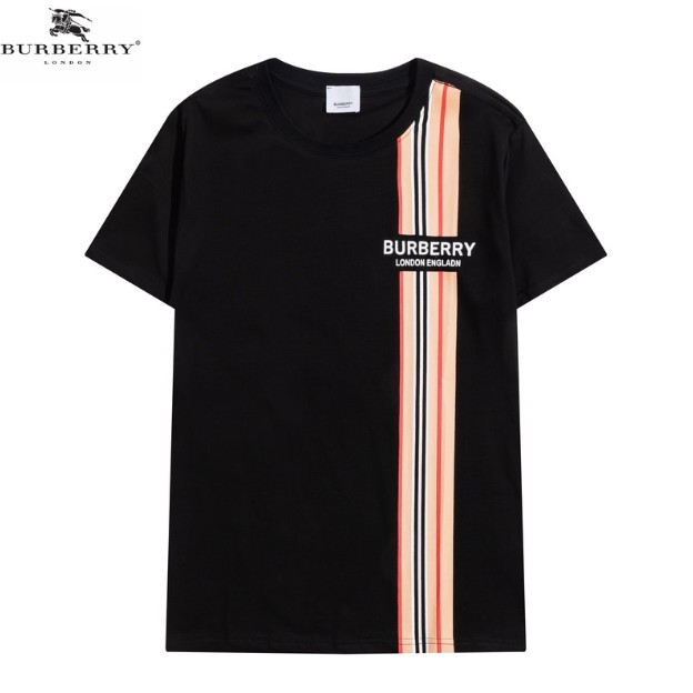 Áo Thun Cotton Tay Ngắn In Họa Tiết Burberry Thời Trang Cho Nam Và Nữ