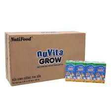 Sữa Bột Pha Sẵn NuVita Grow 180ml Phát Triển Chiều Cao - Hàng Chính Hãng - NutiFood NuVita Grow 180