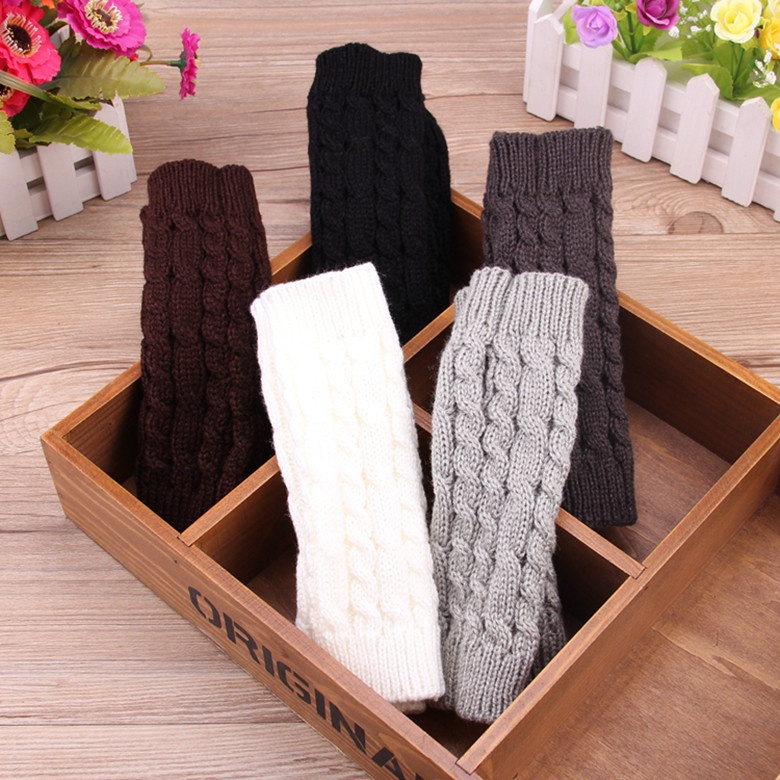 Găng Tay Dài Hở Ngón Giữ Ấm Thời Trang Unisex