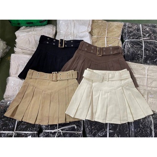 CHÂN VÁY PLI KÈM BELT (KÈM VIDEO HÌNH THẬT)