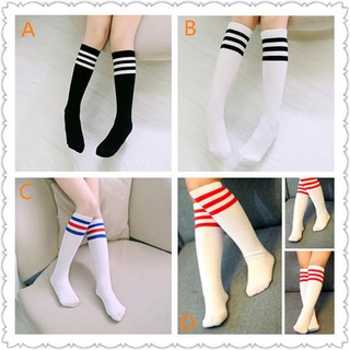 Vớ cao đến đầu gối họa tiết sọc ngang xinh xắn cho bé