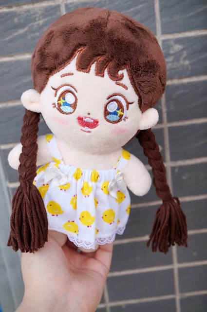 Tóc cho doll 20cm