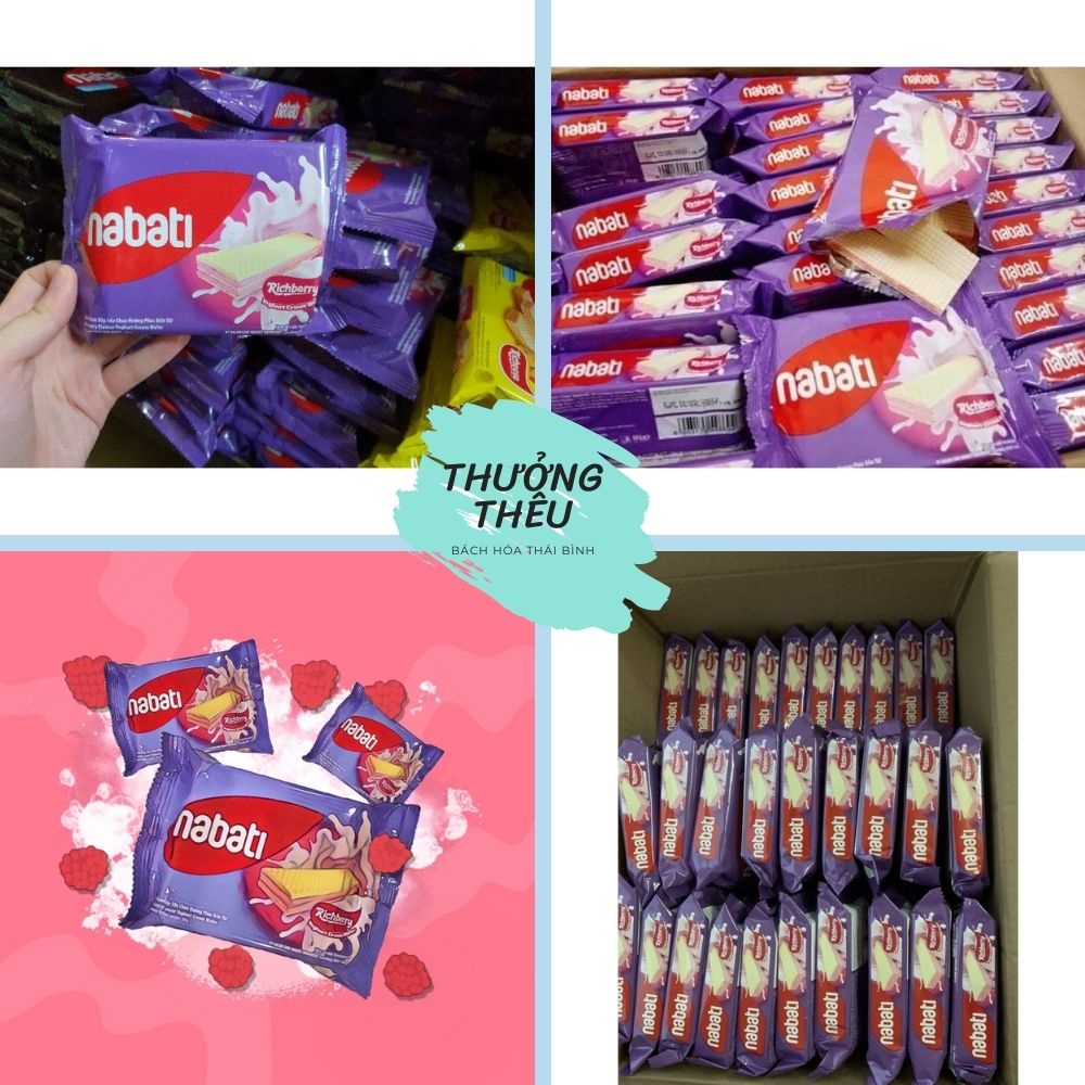 Bánh Xốp Nabati Vị Trà Xanh/ phô mai/ socola/ sữa chua gói 52g