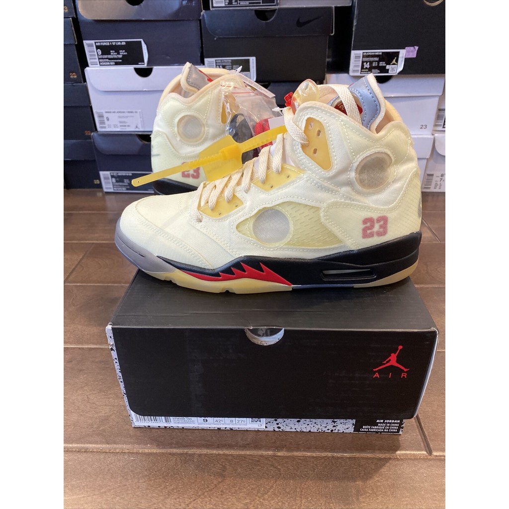 Giày Thể Thao Off-White x Air Jordan 5 AJ5 CT8480-001 DH8565 1 X1OD Chất Lượng Cao