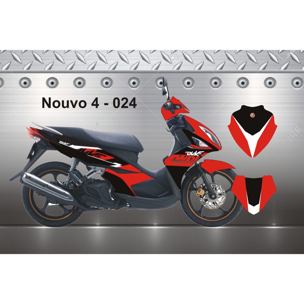 8 Mẫu Tem Trùm Nouvo Lx Đỏ Đen hot