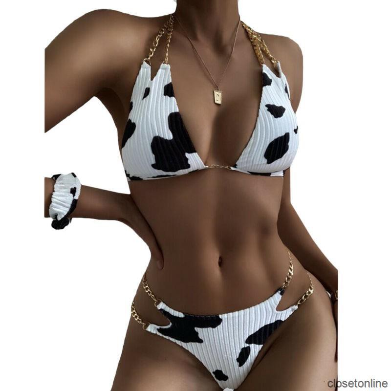 Bộ Bikini 2 Mảnh Lưng Thấp Cổ Chữ V Khoét Sâu Thời Trang Mùa Hè Quyến Rũ | BigBuy360 - bigbuy360.vn