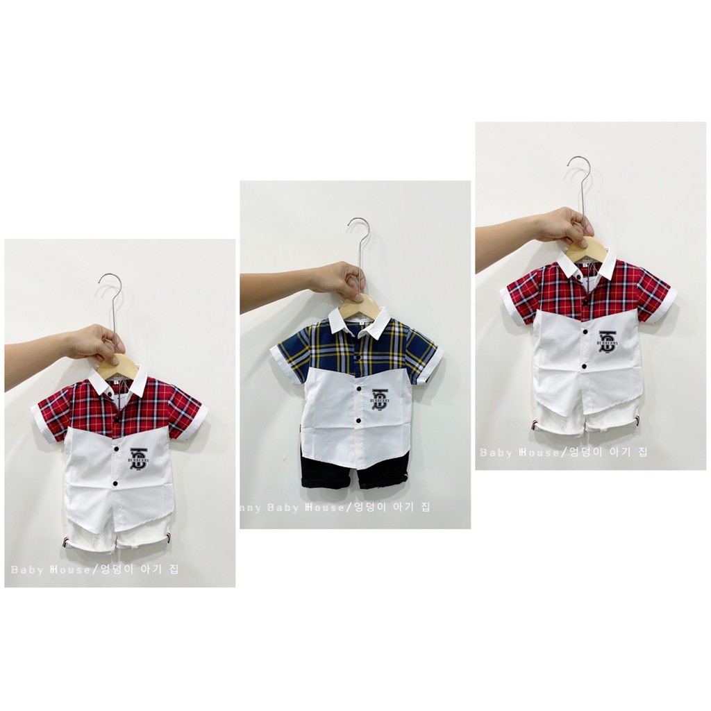 Áo Sơ Mi Bbr Trắng Bé Trai Cotton 4 Chiều Siêu Mềm Mịn