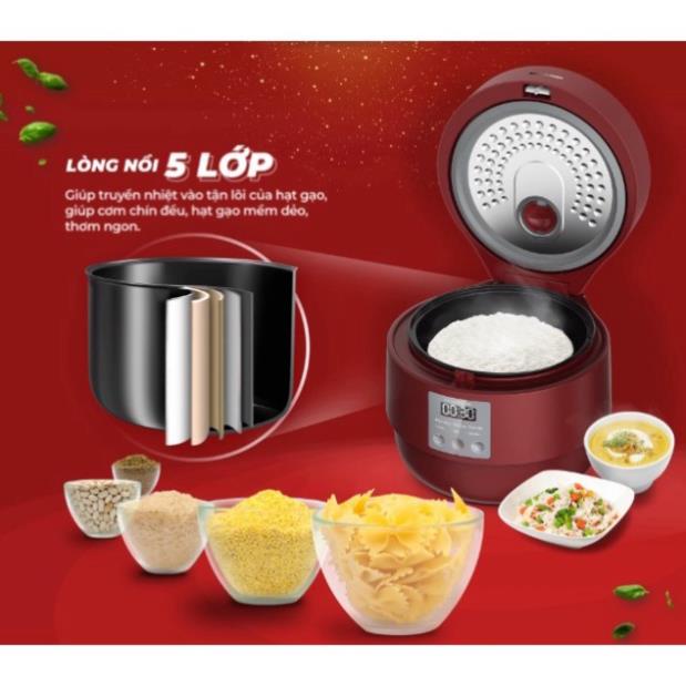 Nồi cơm mini điện tử Sharp KS-COM100DV-RD/WH 1 Lít - HÀNG CHÍNH HÃNG