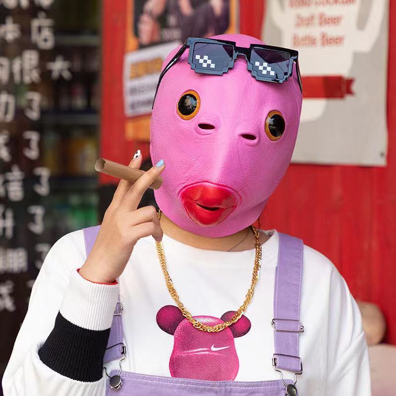 Vỏ Bọc Đầu Cần Câu Cá Xanh Lá/Hồng Vui Nhộn Hóa Trang Halloween Removeri Nhau4.23