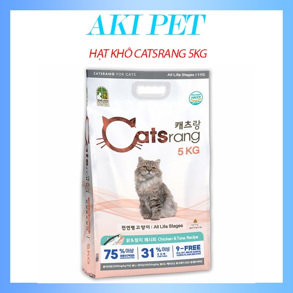 Thức ăn hạt cho mèo CATSRANG Hàn Quốc - Túi 5kg hạt Catsrang