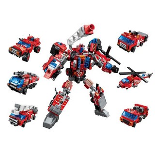 Hộp lẻ bộ đồ chơi lắp ráp Chiến binh Sao Hỏa 6in1 Qman