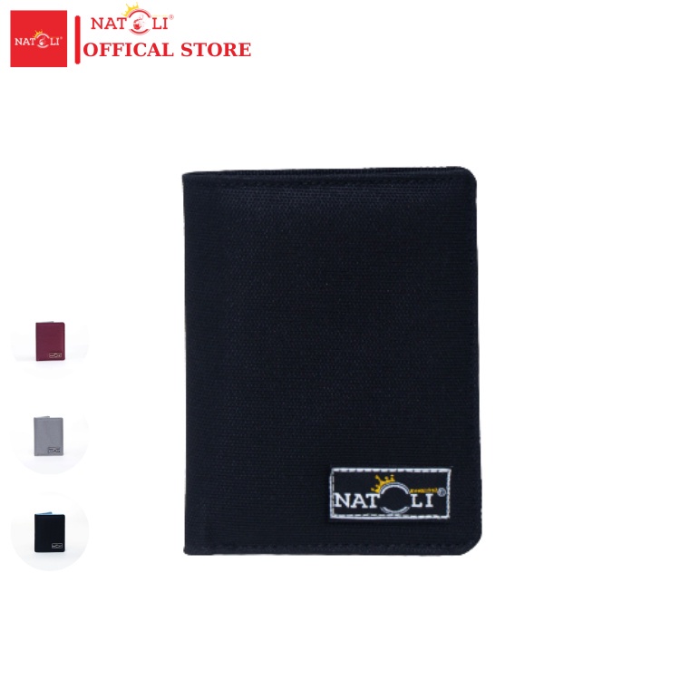 đẹp nhỏ gọn cao cấp màu đen Thương hiệu Natoli - BST Simple Vertical Wallet ®️