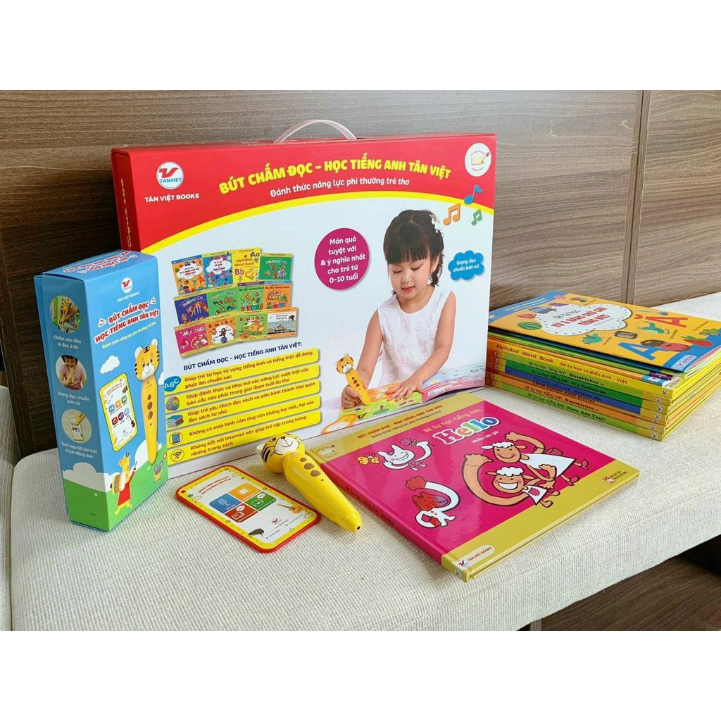 Sách - Bút chấm đọc - Học tiếng Anh Tân Việt - Đánh thức năng lực phi thường trẻ thơ - Tân Việt