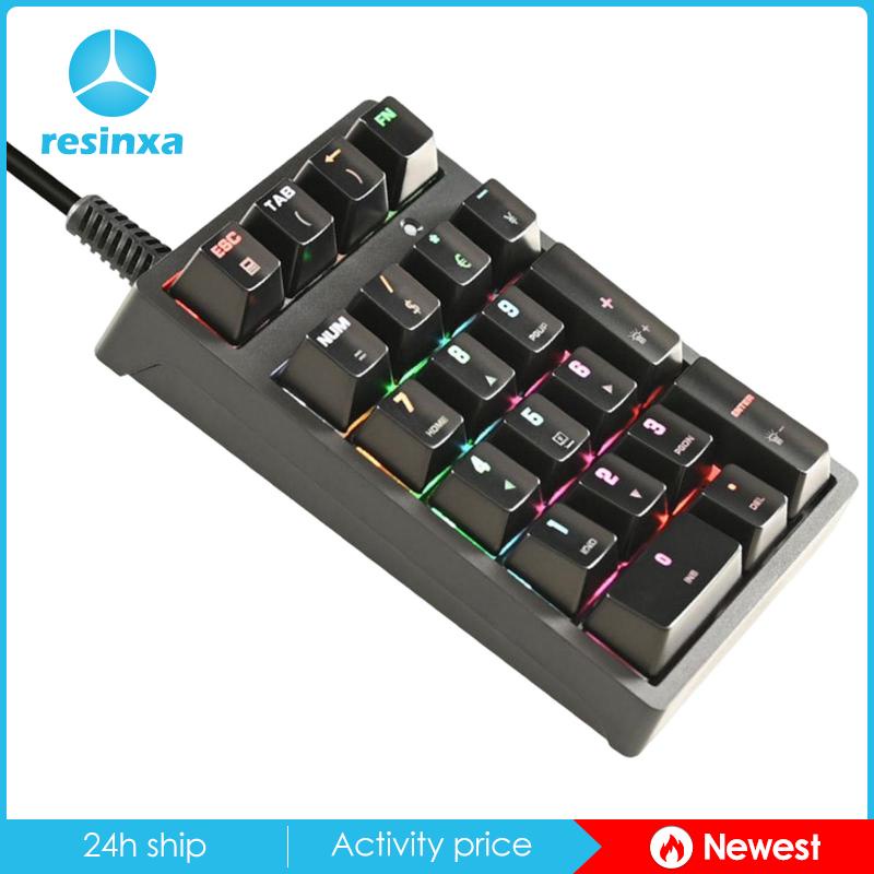 Bàn Phím Số Cơ K21 Mini 21 Phím Cắm Và Sử Dụng Cổng USB