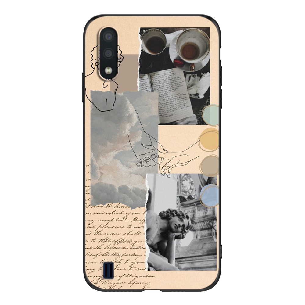 Ốp Điện Thoại tpu Silicone Mềm Hình Mèo Xinh Xắn Cho Samsung A01 Samsung Galaxy A01 GalaxyA01 A 01 A015 5.7inch