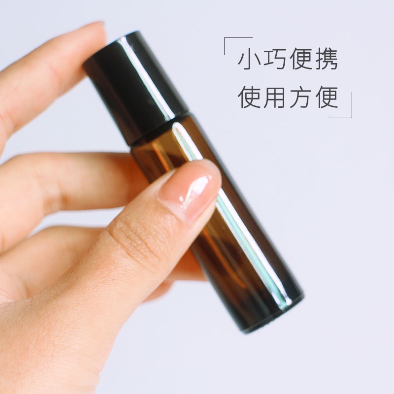 Chai Lăn Mát Xa Mặt Bằng Thủy Tinh Dày 10ml Cao Cấp