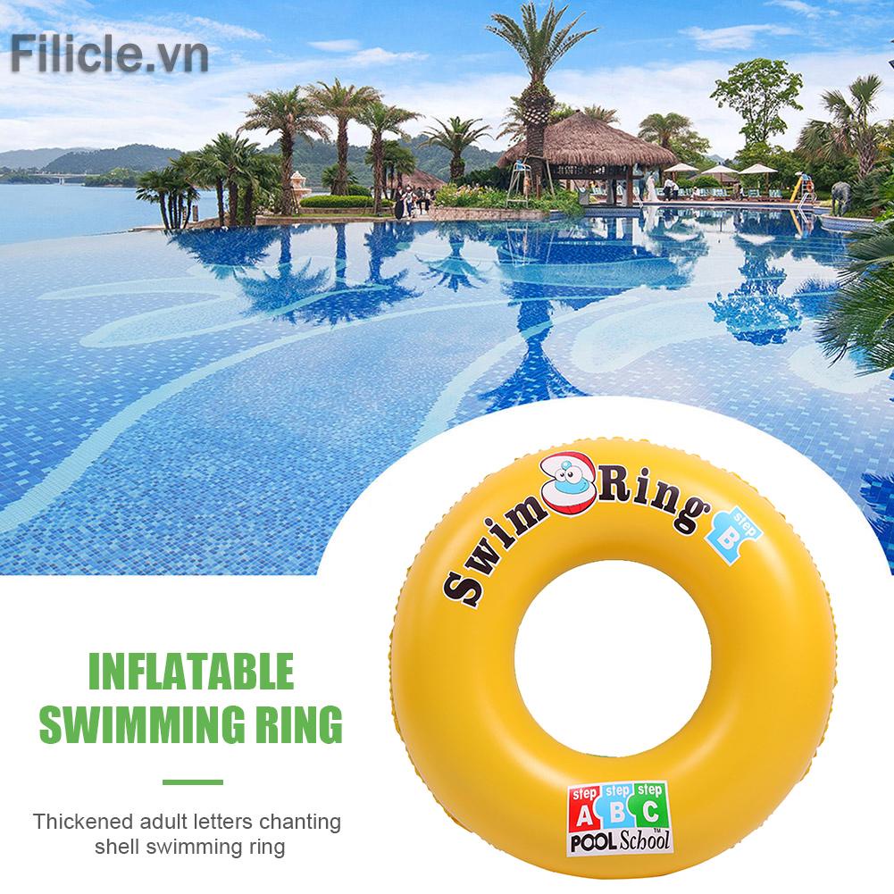 Phao Bơi Bơm Hơi Hình Tròn In Chữ Dành Cho Người Lớn Và Trẻ Em