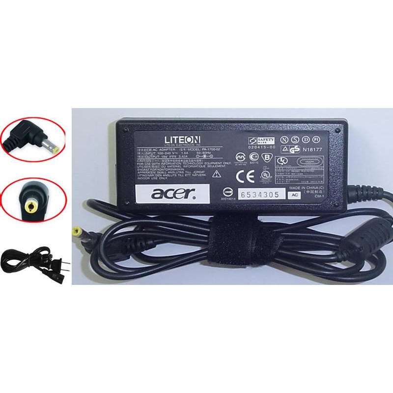 Sạc Laptop Acer 19V 3.42A/2.37A/2.1A/1.58A