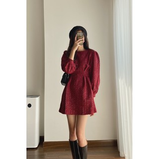 váy vai bồng 6088