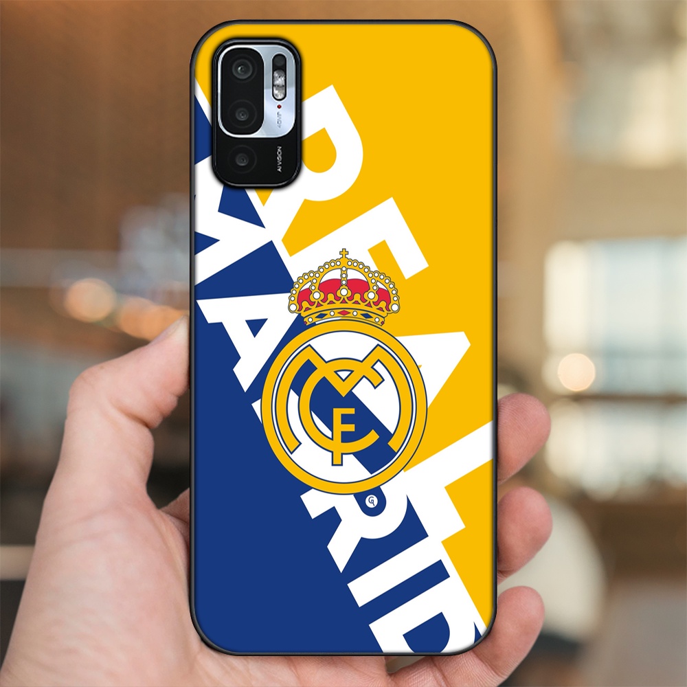 Ốp lưng Xiaomi Redmi Note 10 5G viền đen in hình Real Madrid