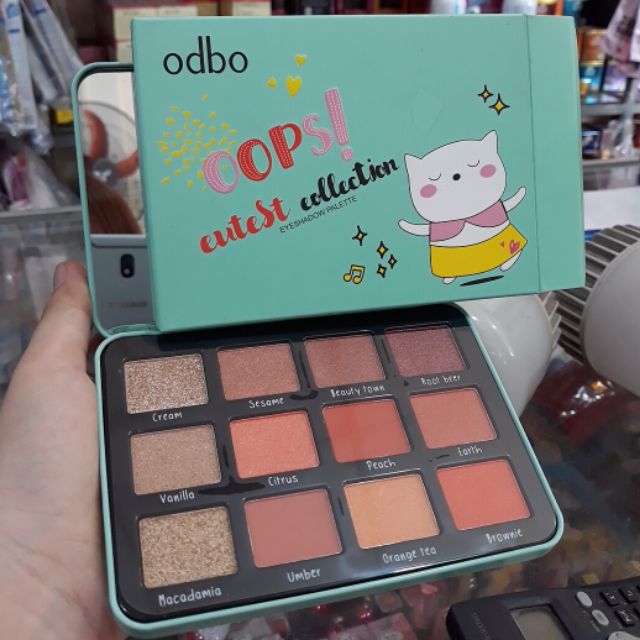 Phấn Mắt Odbo Oops Eutest Collection Eyeshadow Palette 12 ô