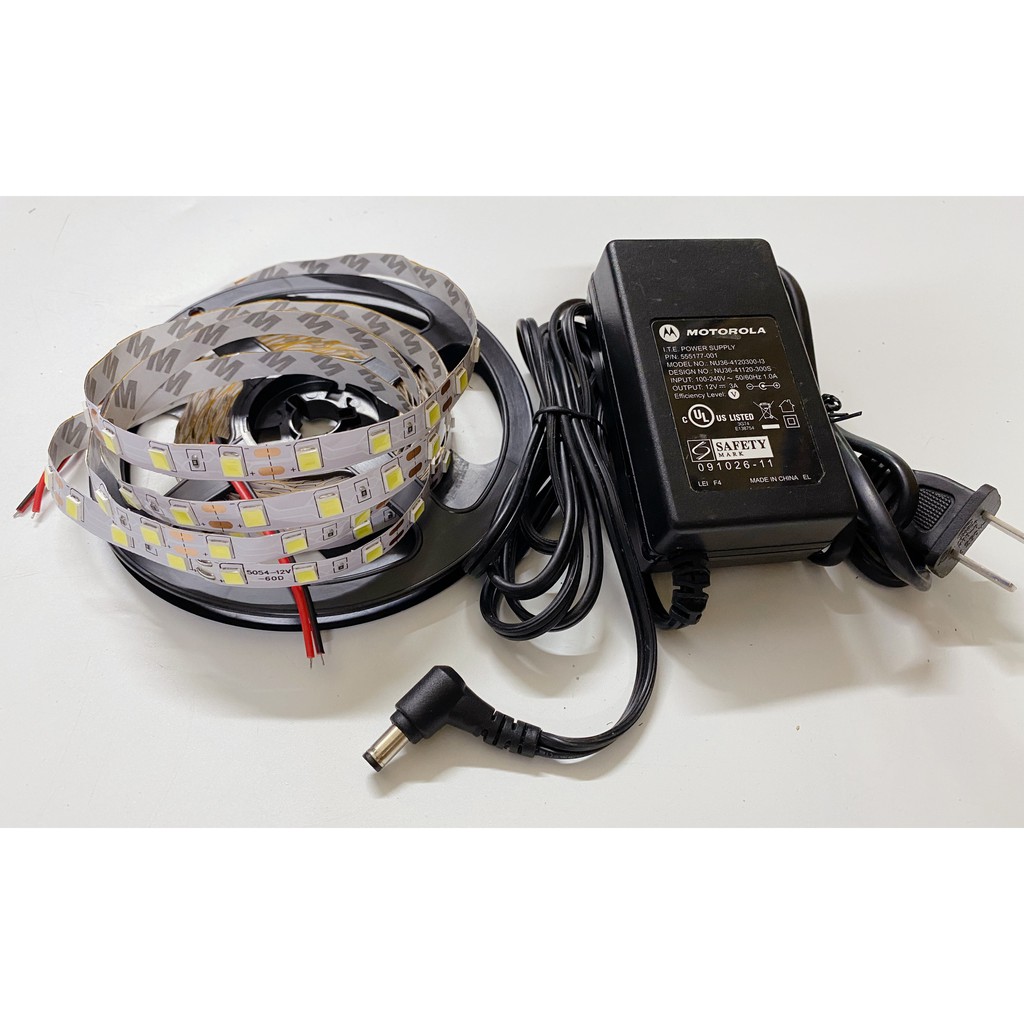 Led cuộn 5054 cuộn 5m các màu kèm nguồn