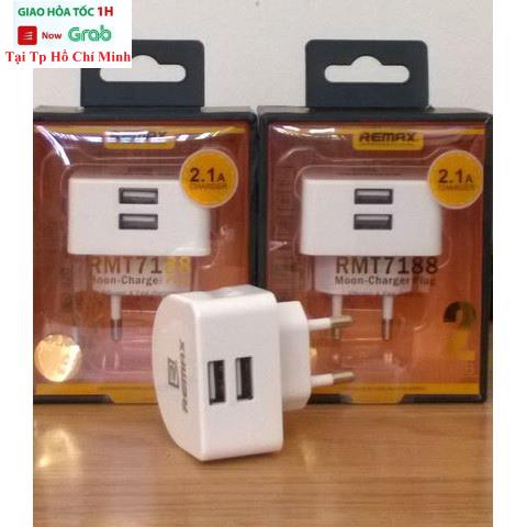 Cóc Sạc Remax 2 Cổng 2.1A Chính Hãng