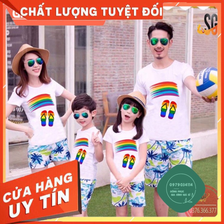 Nguyên Bộ Đi Biển Ấn Tượng - Đủ Size (DDB49) Áo thun giá sỉ