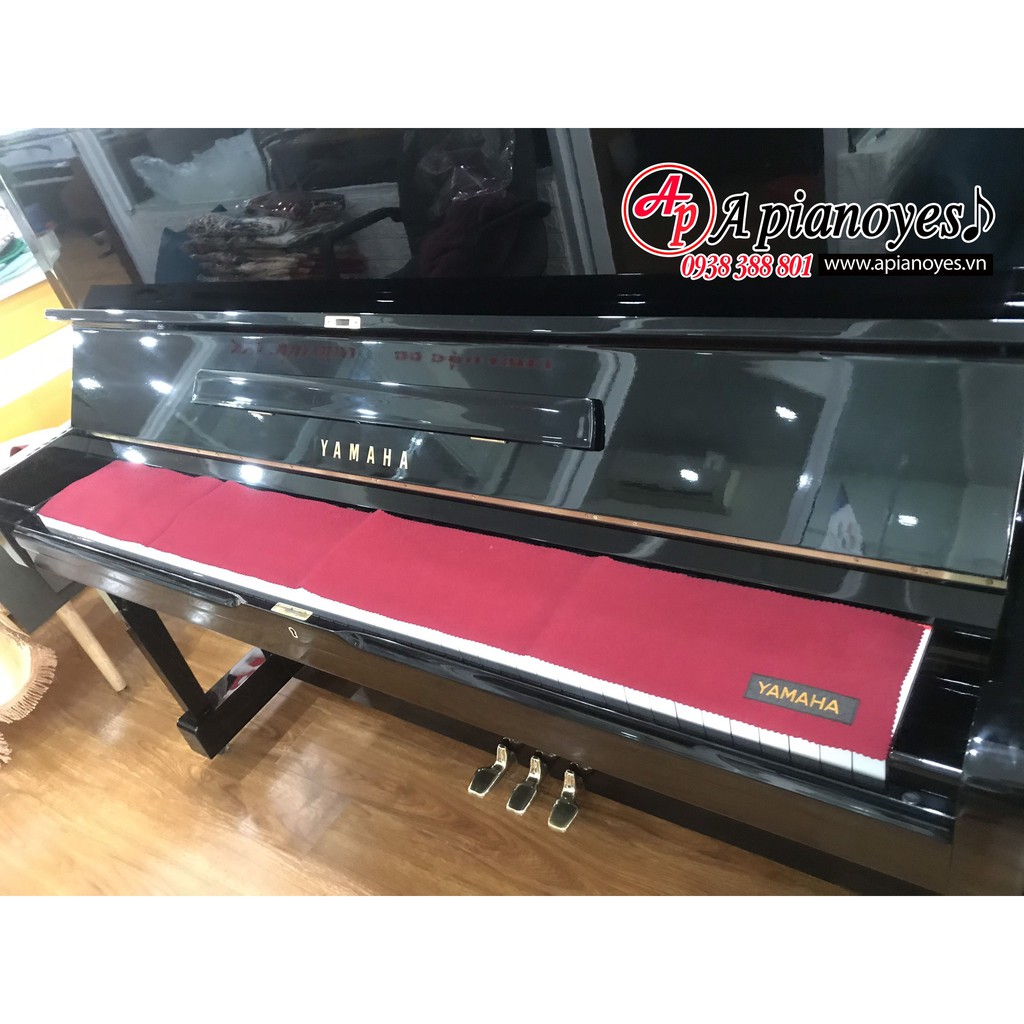 Used Nhật tuyển KHĂN PHỦ PHÍM ĐÀN PIANO CÓ TEM YAMAHA - NỈ NHUNG CAO CẤP