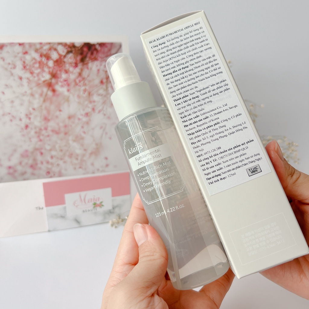 Xịt Khoáng Tinh Chất Dưỡng Da Klairs Fundamental Ampule Mist 125ml | BigBuy360 - bigbuy360.vn