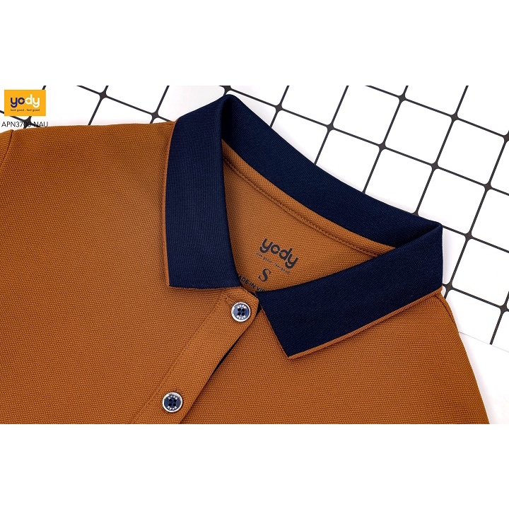 Áo polo nữ YODY chính hãng, Áo phông có cổ nữ  basic vải  Café siêu nhẹ, siêu mát thấm hút tốt APN3700 | BigBuy360 - bigbuy360.vn