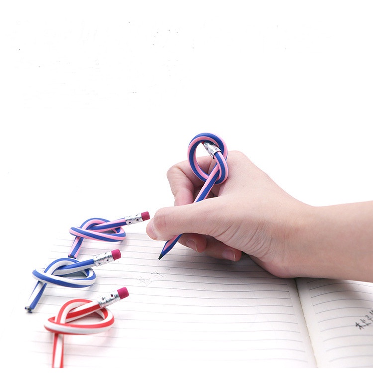 Set 5 Bút Chì Kẻ Sọc Mềm Mại Sáng Tạo Cho Bé