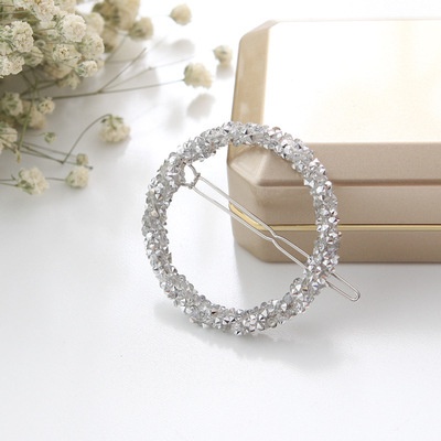 Kẹp Tóc Đính Đá Pha Lê Phong Cách Hàn Quốc Kiểu Dáng Mới