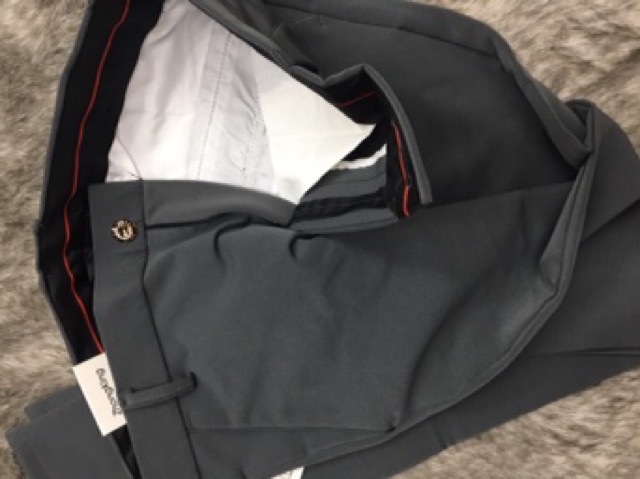 Quần Tây Âu Màu Xám Khói Ống Côn Vải Giản | BigBuy360 - bigbuy360.vn