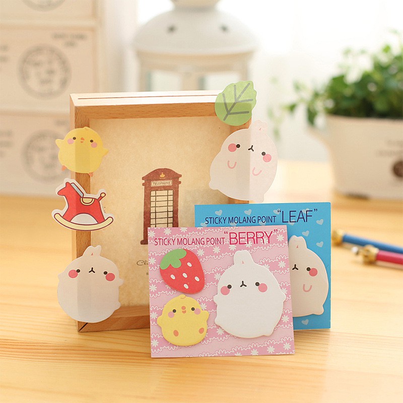 Giấy note Thỏ Molang Bộ 3  🍀 Clovershop68 🍀