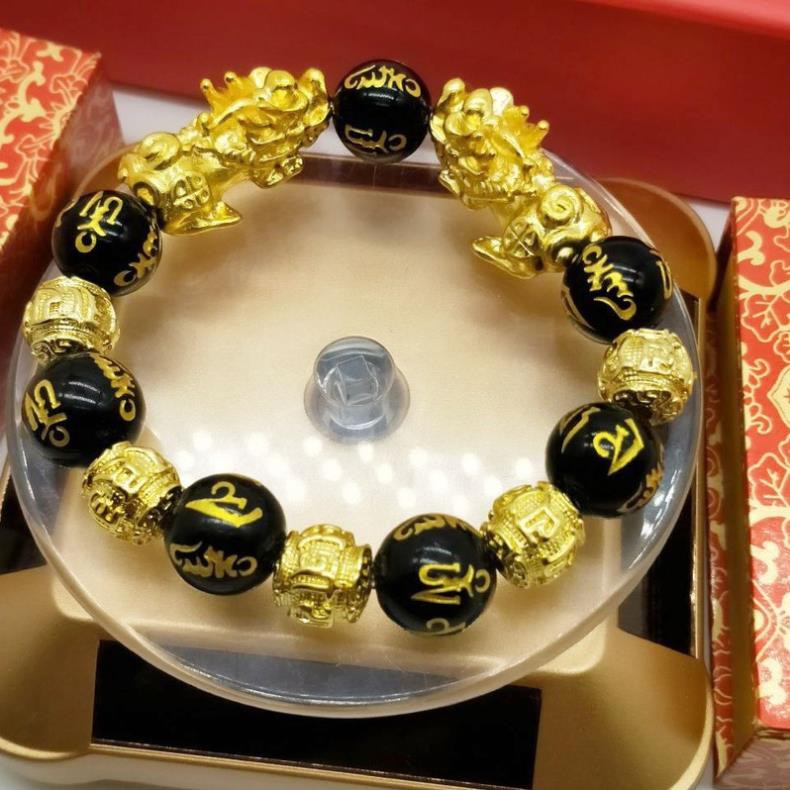 Vòng Ngọc Tỳ Hưu 2 Đầu Lân - Siêu Phẩm Mang Tài Lộc, Gia Đạo Bình An - Full Box