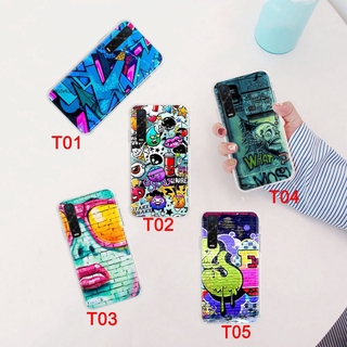 Ốp Lưng Mềm Trong Suốt In Hình Graffiti Đường Phố Cho Oppo Find X2 A5 A9 A3S A5S A92S A12 Pro
