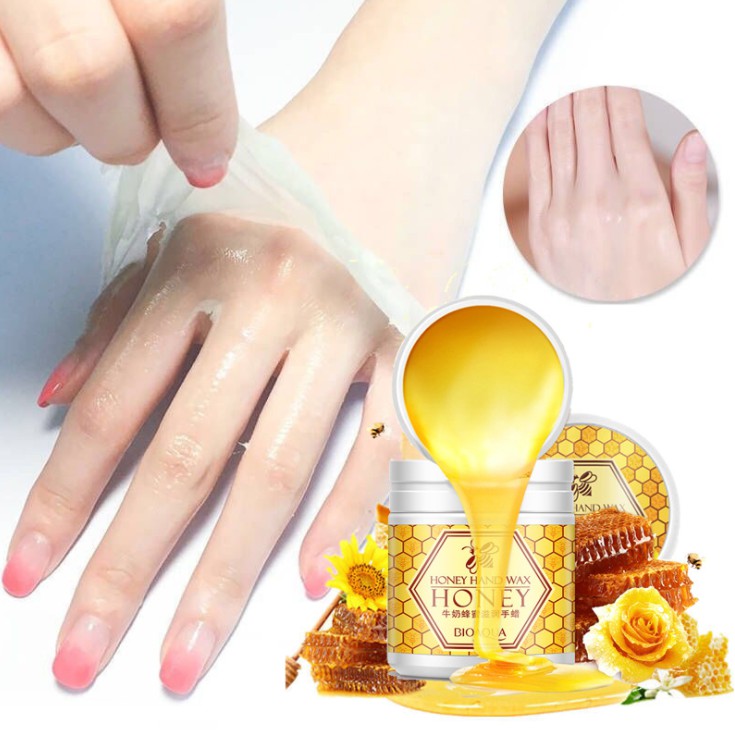 Mặt nạ tay tinh chất mật ong BIOAQUA 170G - Dưỡng ẩm, tẩy tế bào chết và làm trắng da tay A193 (MỚI)