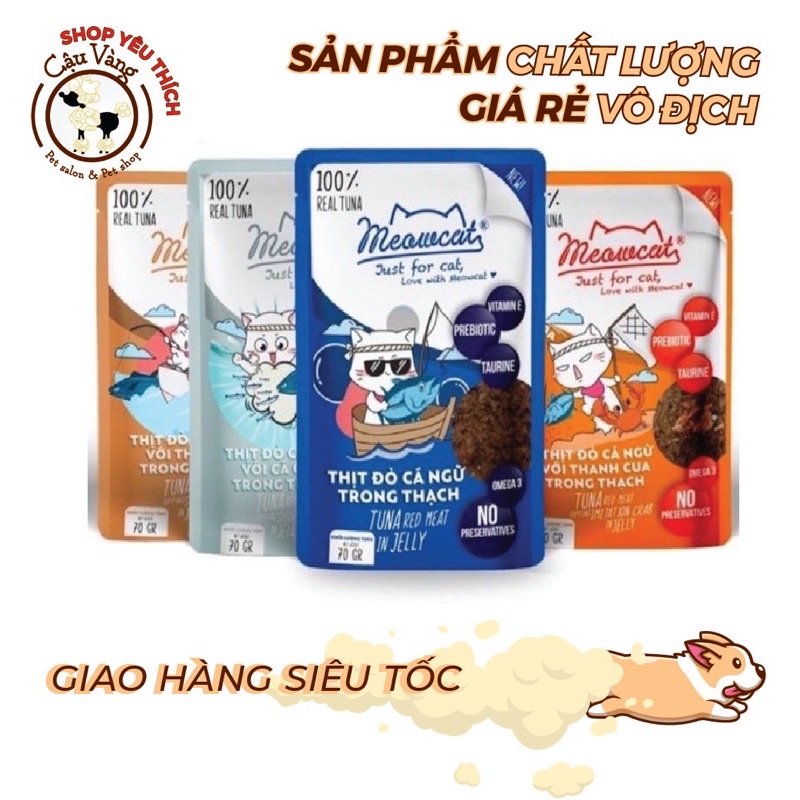 [SIÊU RẺ] Gói Pate cho mèo Meowcat - 70g