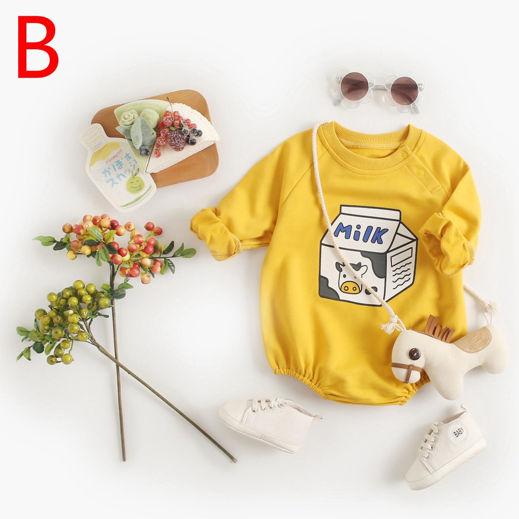 Áo Liền Quần Sanlutoz Họa Tiết Hoạt Hình Thời Trang Cho Trẻ Sơ Sinh