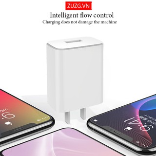 Củ Sạc Nhanh iphone micro type c 2.1A cho iphone samsung oppo chính hãng ZUZG U01I/M/T