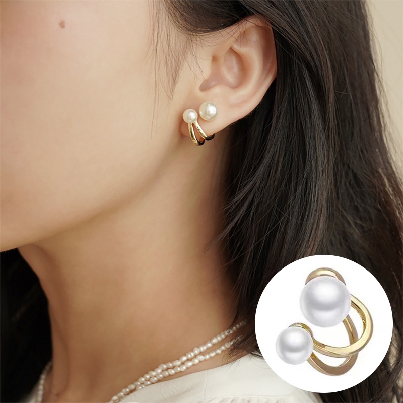 Bông Tai Ngọc Trai Thời Trang Hàn Quốc Màu Sắc