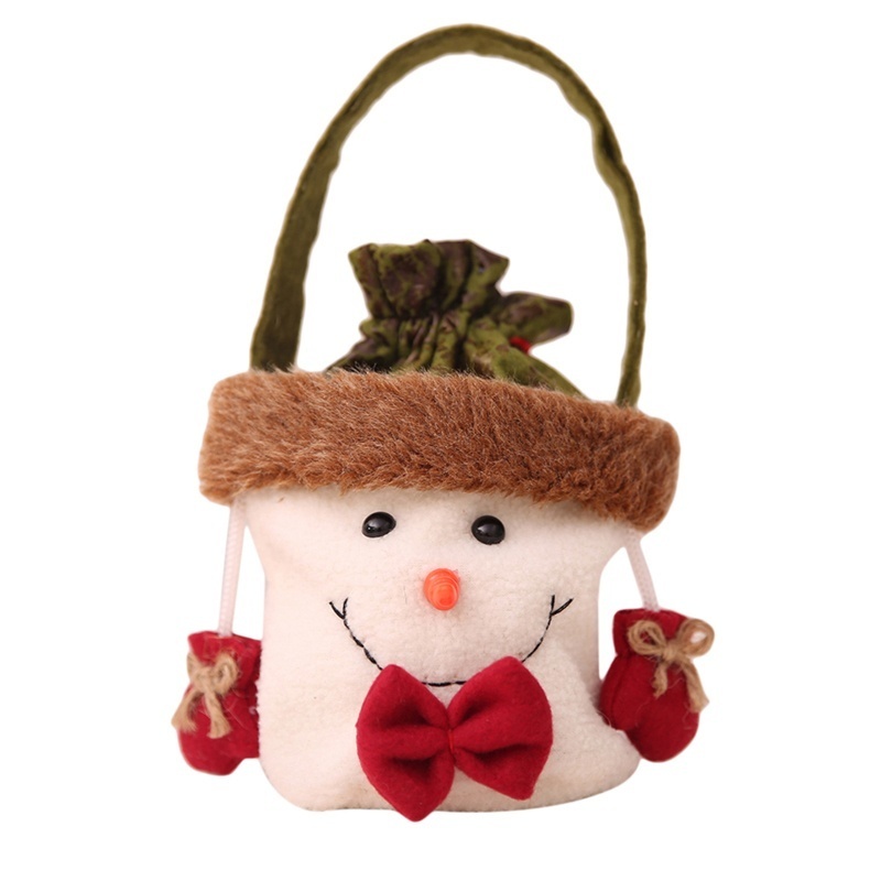 Túi đựng kẹo/quà hình người tuyết/tuần lộc/ông già noel trang trí nhà cửa dịp giáng sinh