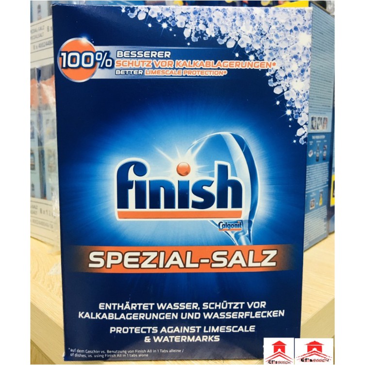 Muối rửa bát chén Finish 1.5 KG/Hộp